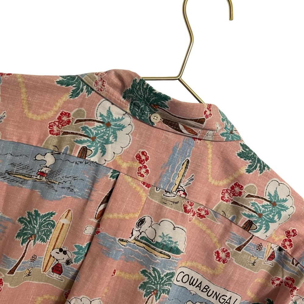 Peanuts X Reyn Spooner Cotton Classic Button-Down Shirt Size 2XL - Picture 6 of 8